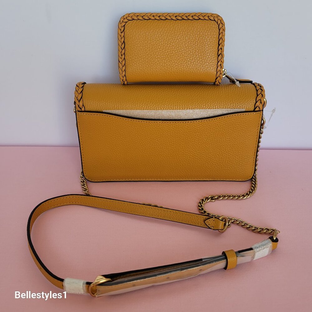 COACH Small Tabby Chain Clutch With Braided Trim & Matching Small Card Case SET⭐ - Picture 6 of 16